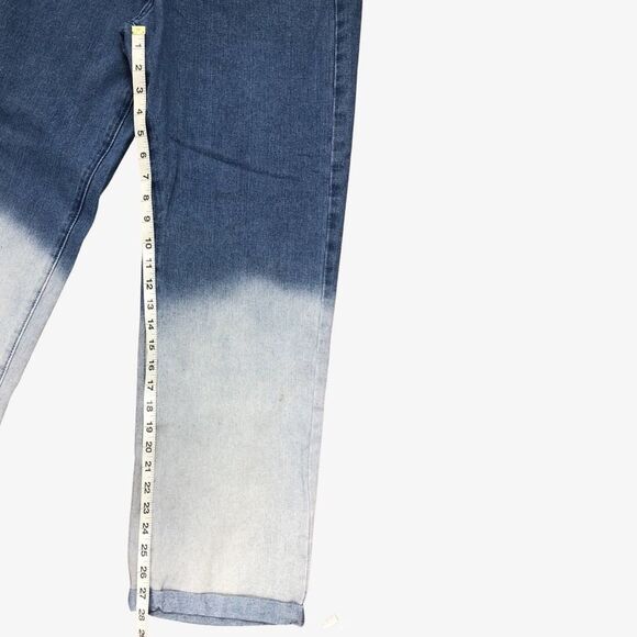 Dazy Ombré Jeans Large Cuffed Frayed Waistband - Picture 6 of 9